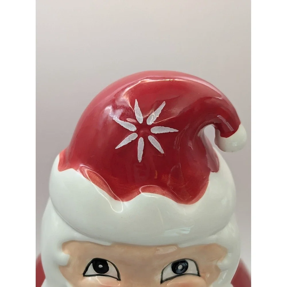 Johanna Parker Carnival Cottage SANTA CLAUS Cookie Jar.